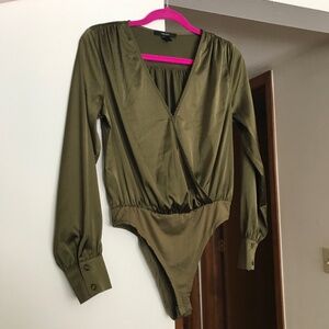 Forever 21 Olive Green Bodysuit